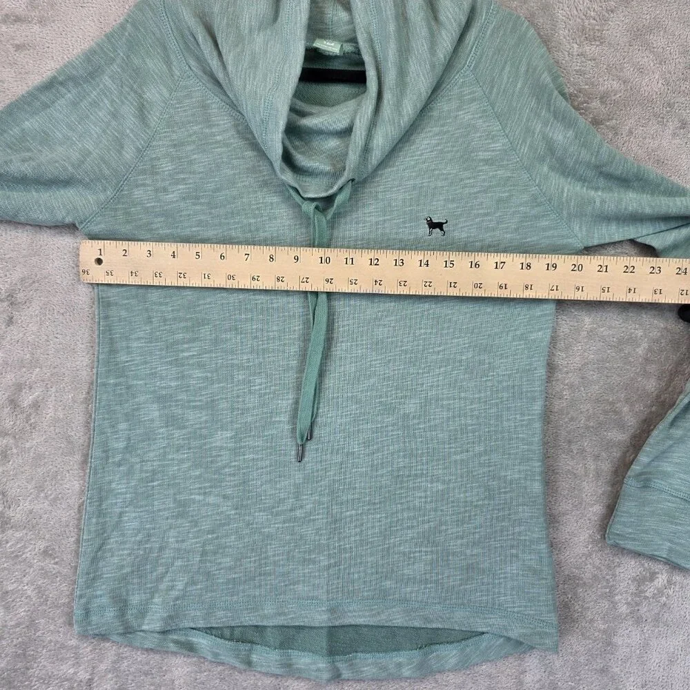 The Black Dog Sweatshirt Womens XS Green Chappy Cowlneck Pullover Long Sleeve - Picture 6 of 10